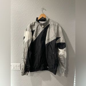 Vtg 90s NASCAR Sharktooth Windbreaker‎ Zip Jacket